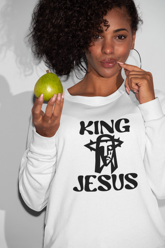 KING JESUS Black and White SWEATSHIRT